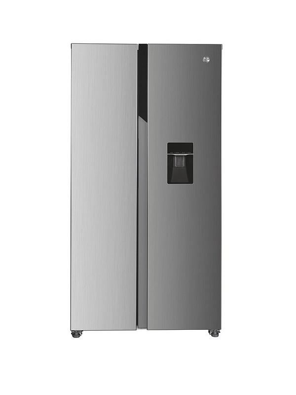 Hoover HHSBSO-6174XWDK-1 American style fridge freezer with non plumbed water dispenser - Inox